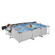 Piscine hors sol rectangulaire Soft Grey 300x200x65cm avec pompe filtrante et voile d'ombrage – Exit Toys