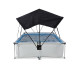 Piscine hors sol rectangulaire Soft Grey 300x200x65cm avec pompe filtrante et voile d'ombrage – Exit Toys