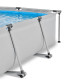 Piscine hors sol rectangulaire Soft Grey 300x200x65cm avec pompe filtrante et voile d'ombrage – Exit Toys