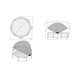 Piscine hors sol ronde Stone ø300x76cm avec pompe filtrante et voile d'ombrage – Exit Toys