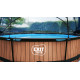Piscine hors sol ronde Stone ø360x76cm avec pompe filtrante et dôme – Exit Toys