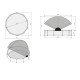 Piscine hors sol ronde Stone ø360x76cm avec pompe filtrante et voile d'ombrage – Exit Toys