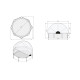 Piscine hors sol ronde Stone ø244x76cm avec pompe filtrante et dôme – Exit Toys