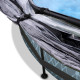 Piscine hors sol ronde Stone ø244x76cm avec pompe filtrante et dôme – Exit Toys