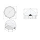 Piscine hors sol ronde Lime ø300x76cm avec pompe filtrante et dôme – Exit Toys