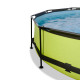 Piscine hors sol ronde Lime ø300x76cm avec pompe filtrante et dôme – Exit Toys
