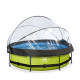 Piscine hors sol ronde Lime ø300x76cm avec pompe filtrante et dôme – Exit Toys