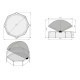 Piscine hors sol ronde Lime ø300x76cm avec pompe filtrante et voile d'ombrage – Exit Toys