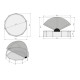 Piscine hors sol ronde Lime ø360x76cm avec pompe filtrante et voile d'ombrage – Exit Toys