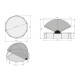Piscine hors sol ronde Soft Grey ø360x76cm avec pompe filtrante et voile d'ombrage – Exit Toys