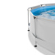 Piscine hors sol ronde Soft Grey ø360x76cm avec pompe filtrante et voile d'ombrage – Exit Toys