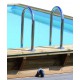 Piscine bois octogonale allongée 400x610cm AZURA toute équipée UBBINK