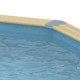 Piscine bois octogonale allongée 400x610cm AZURA toute équipée UBBINK