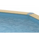 Piscine bois octogonale allongée 400x610cm AZURA toute équipée UBBINK